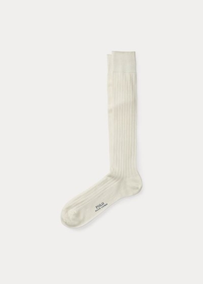 Men's Polo Ralph Lauren Solid Rib Over the Calf Socks | 546307OHQ